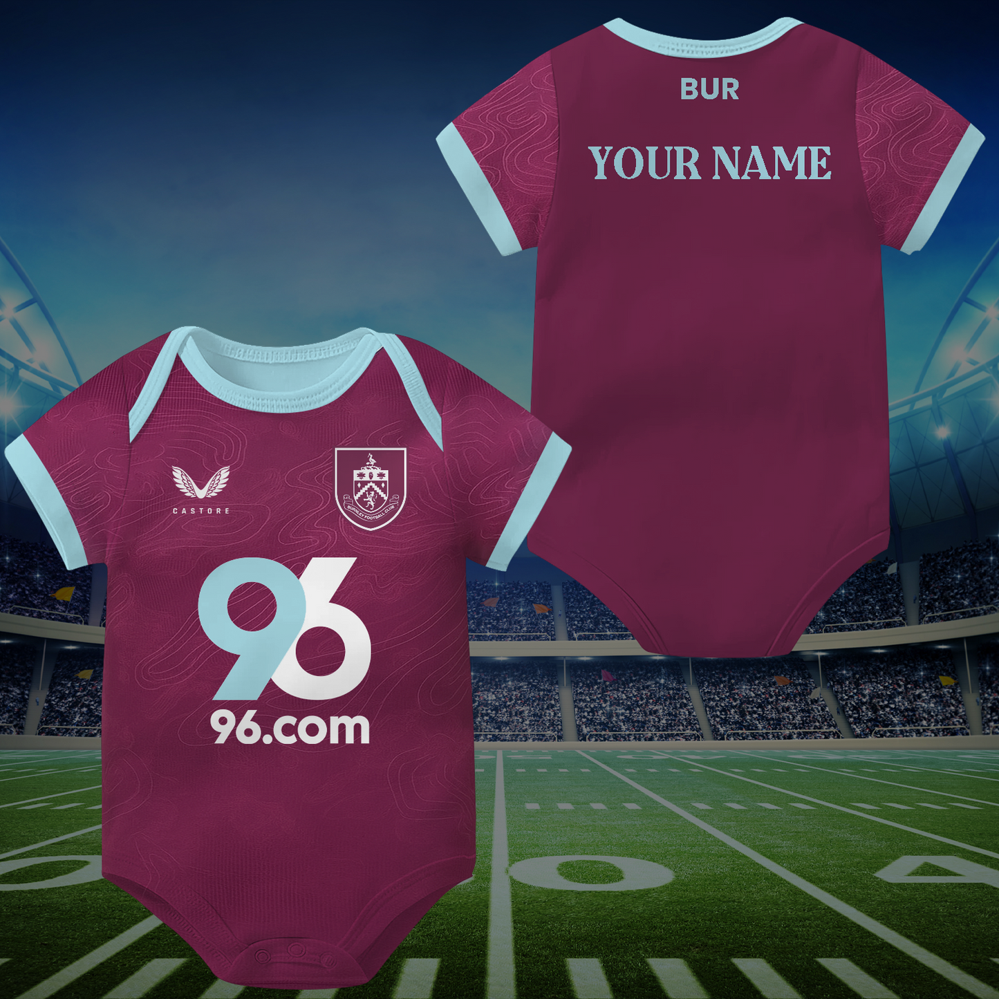 BUR Soccer Jersey , Baby Rib Bodysuit Sizes DATND TANTD