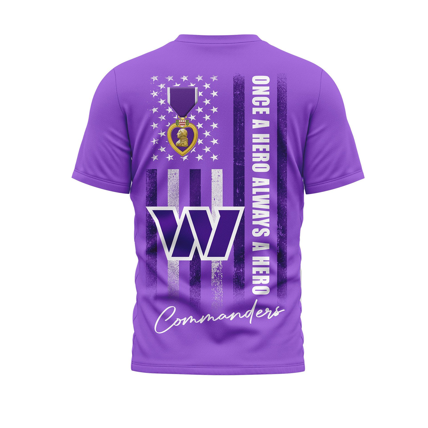 WC Premium National Purple Hear Day 3D Shirt DDT TTV