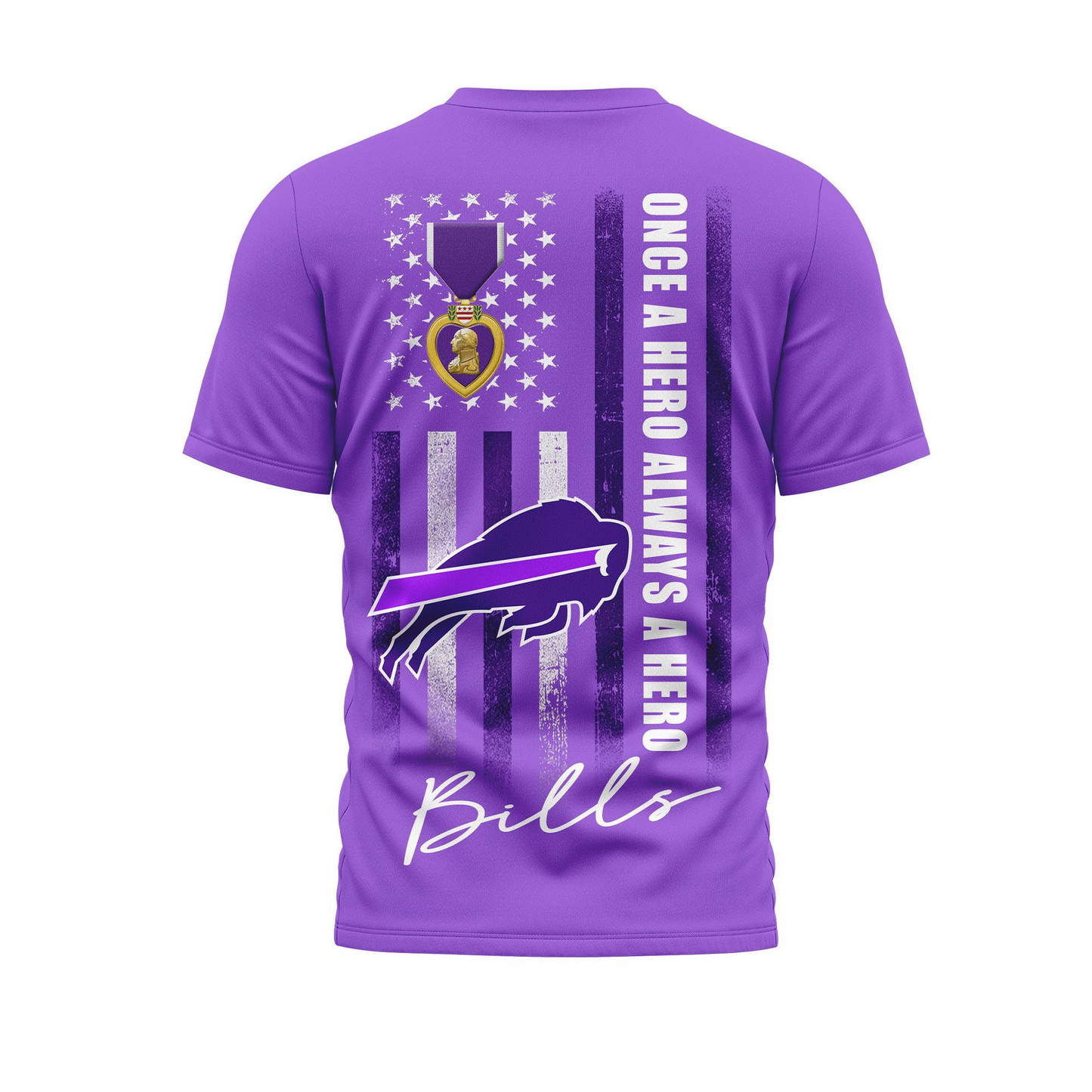 BB Premium National Purple Hear Day 3D Shirt DDT TTV