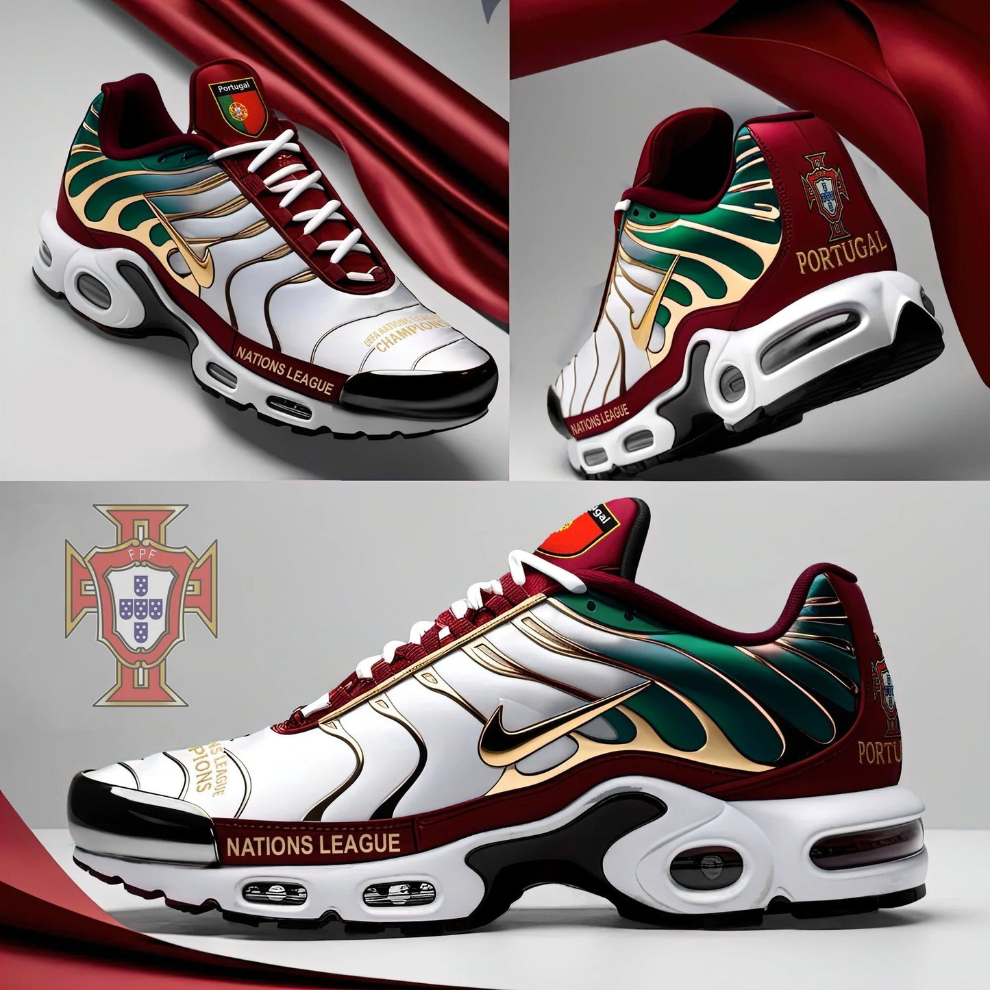 Portugal National Football Team Champions V2 Air Max Shoes Plus DDTCTND