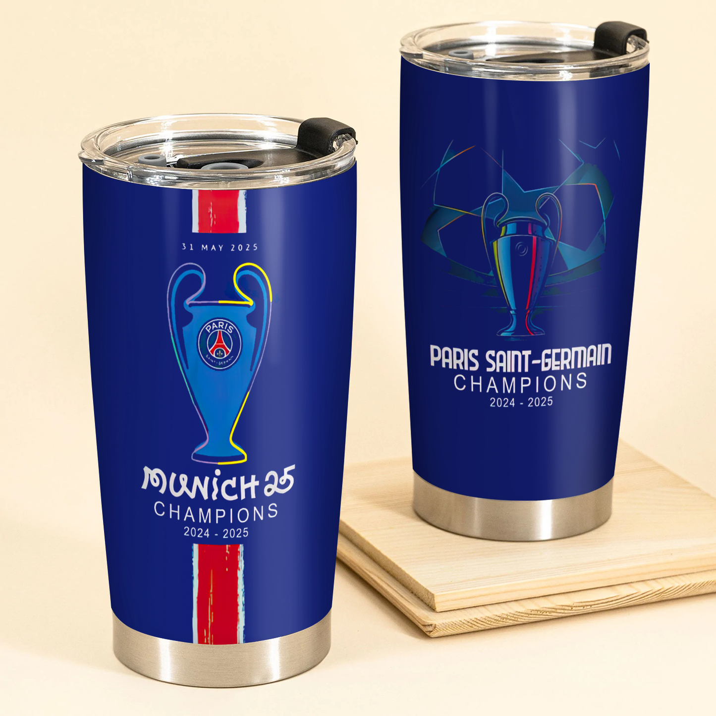 Paris SG UEFA Champions League V16 Winner Tumbler DDTCTND