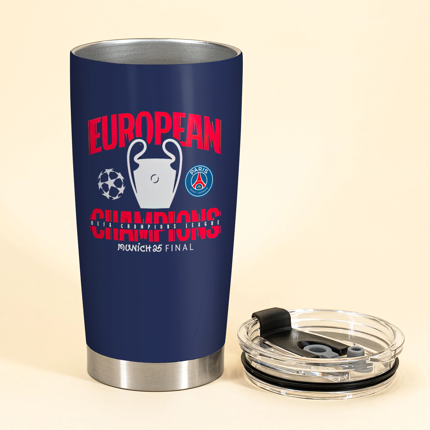 Paris SG UEFA Champions League V10 Winner Tumbler DDTCTND