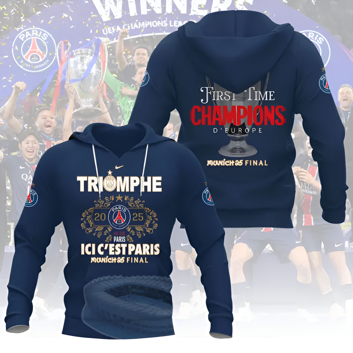 Paris SG UEFA Champions League Champions V36 Shirt DDTNTL