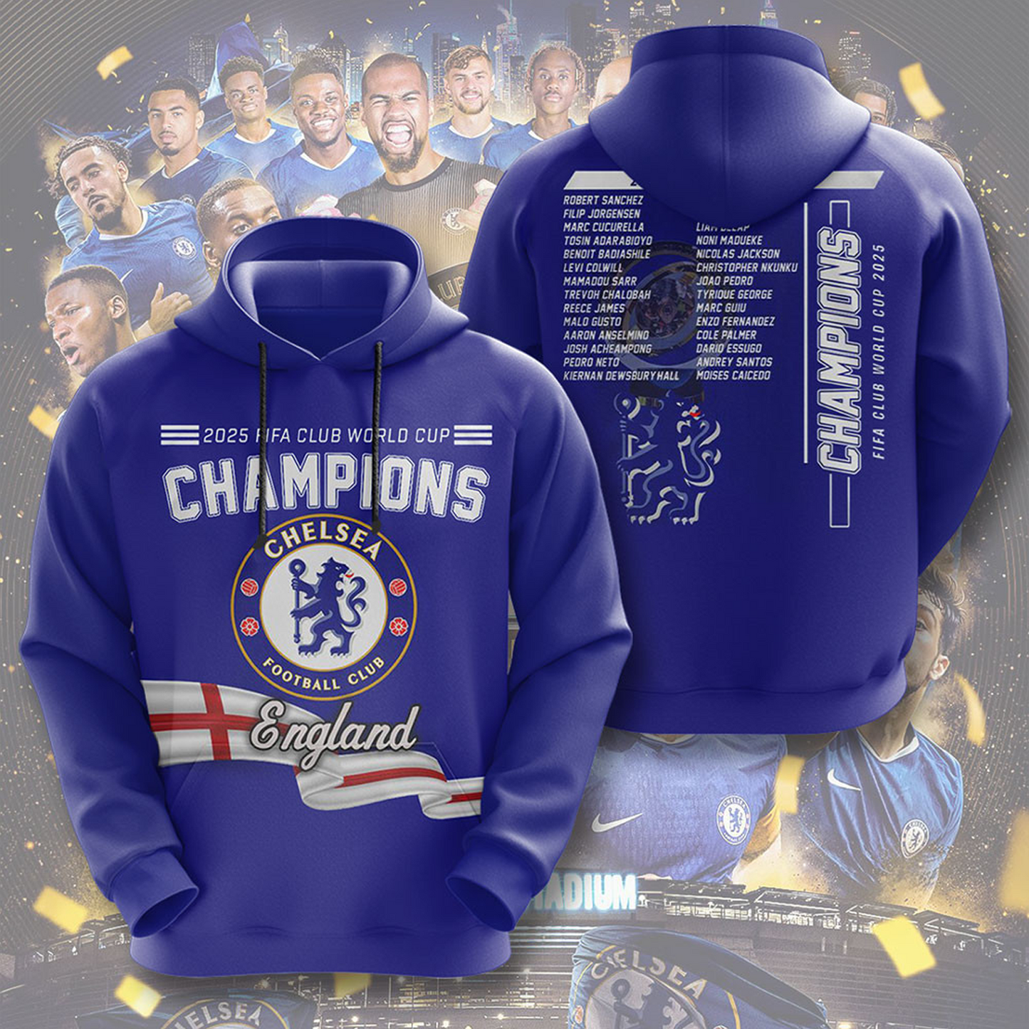 CHE F.C. Champions 2025 3D Shirt V7 1607 DatND DVT