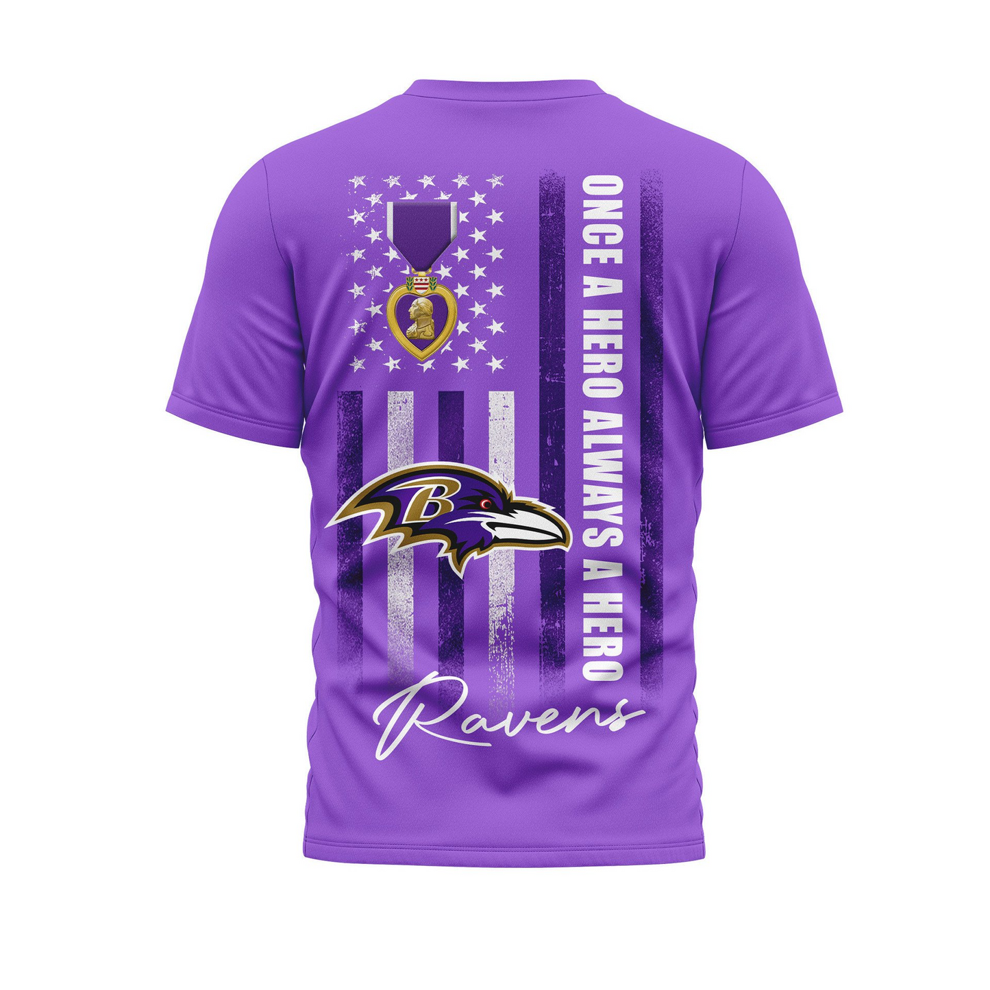 BR Premium National Purple Hear Day 3D Shirt DDT TTV