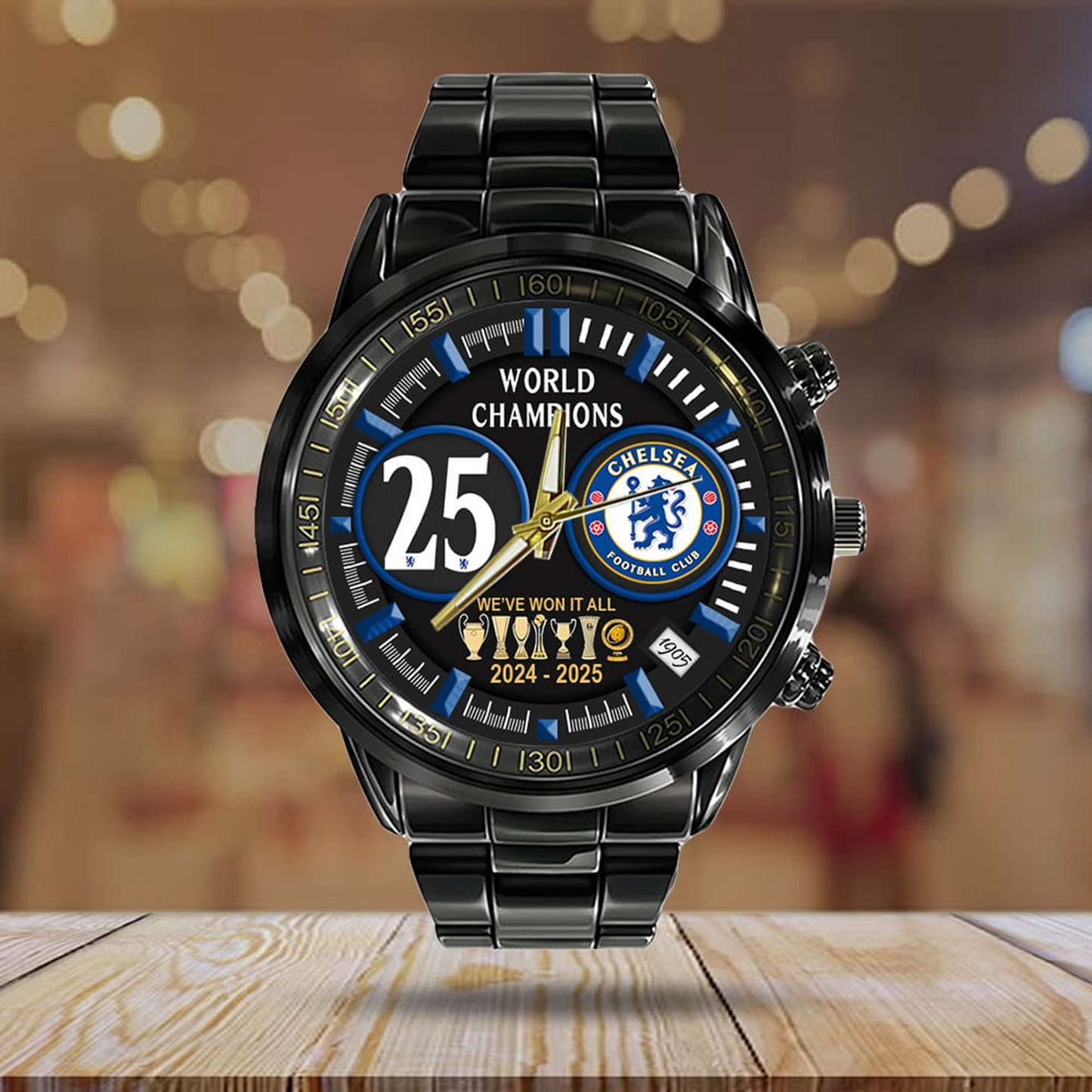 CHE F.C. Champions 2025 Steel Watch V1 1607 DatND DVT