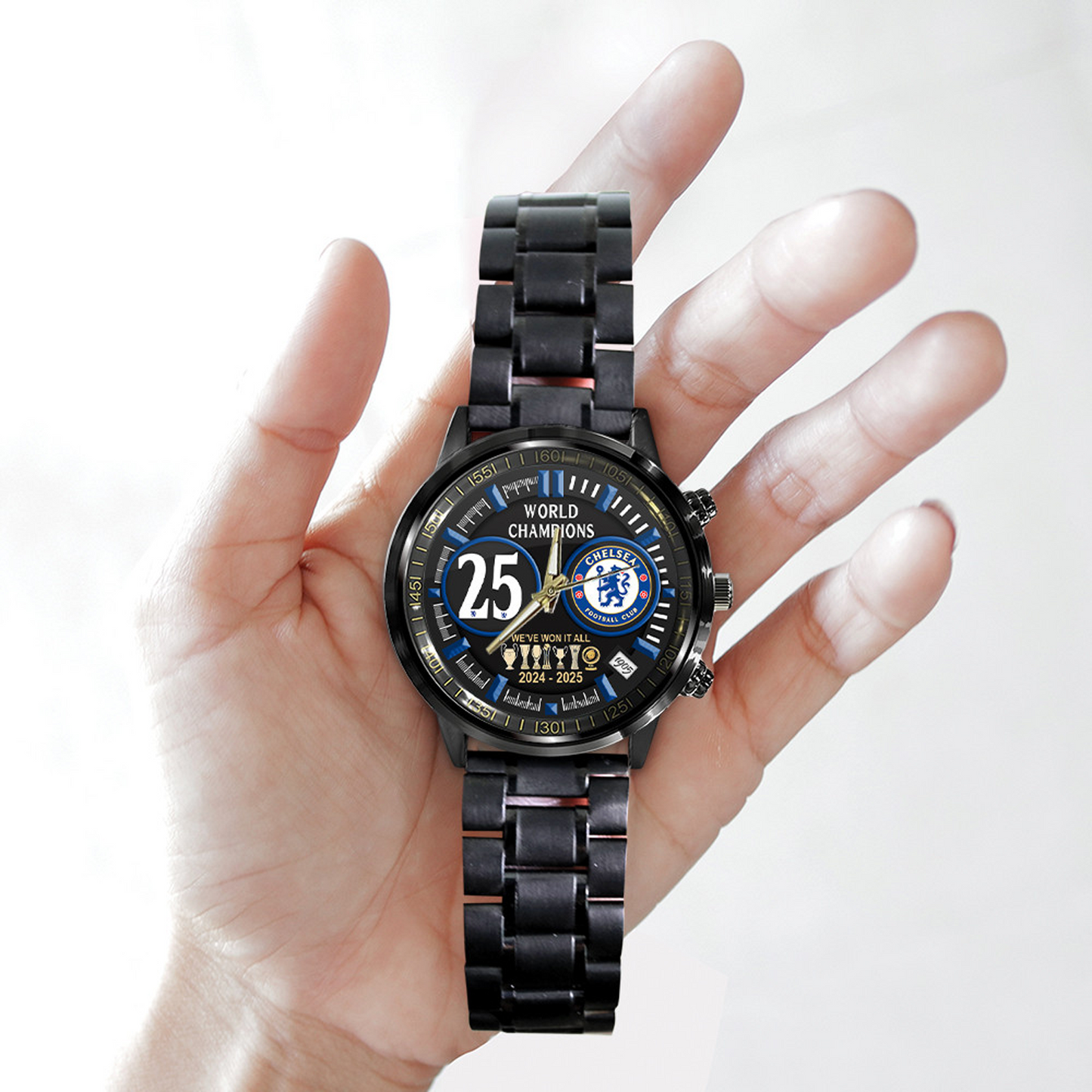 CHE F.C. Champions 2025 Steel Watch V1 1607 DatND DVT