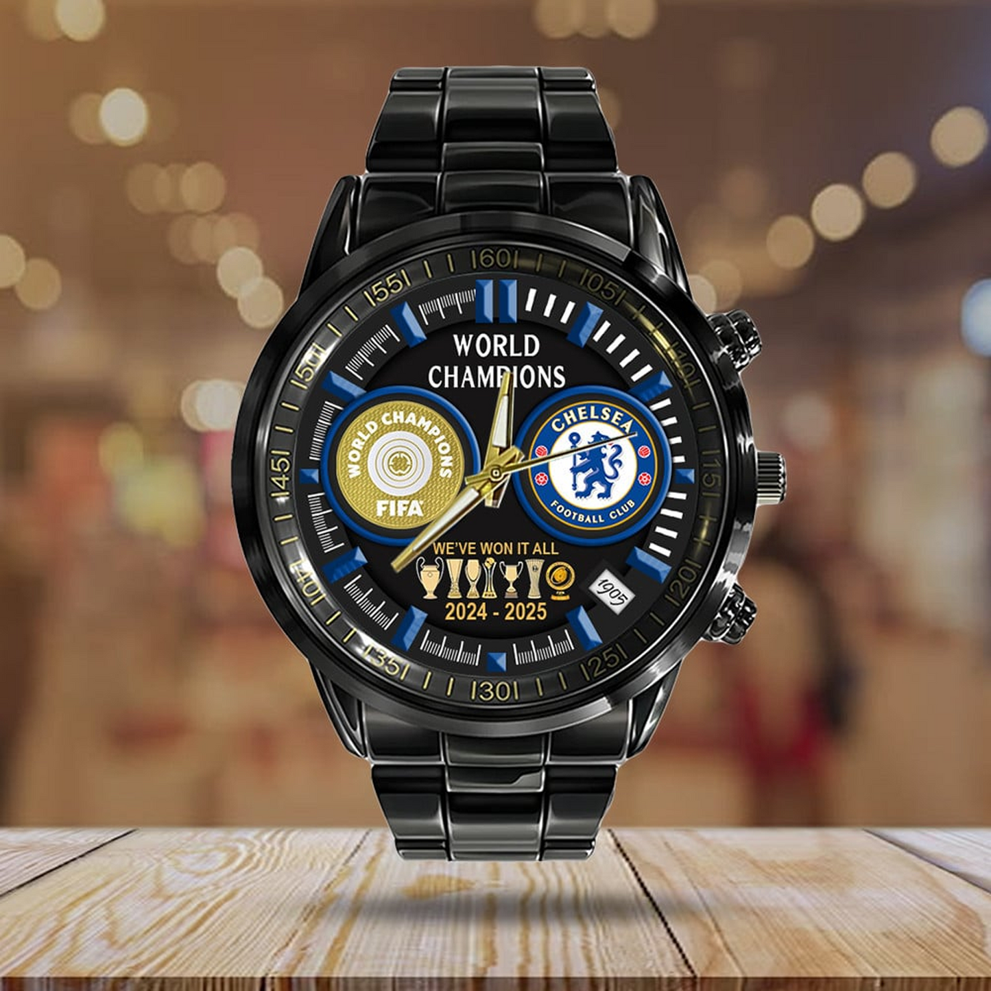 CHE F.C. Champions 2025 Steel Watch V2 1607 DatND DVT