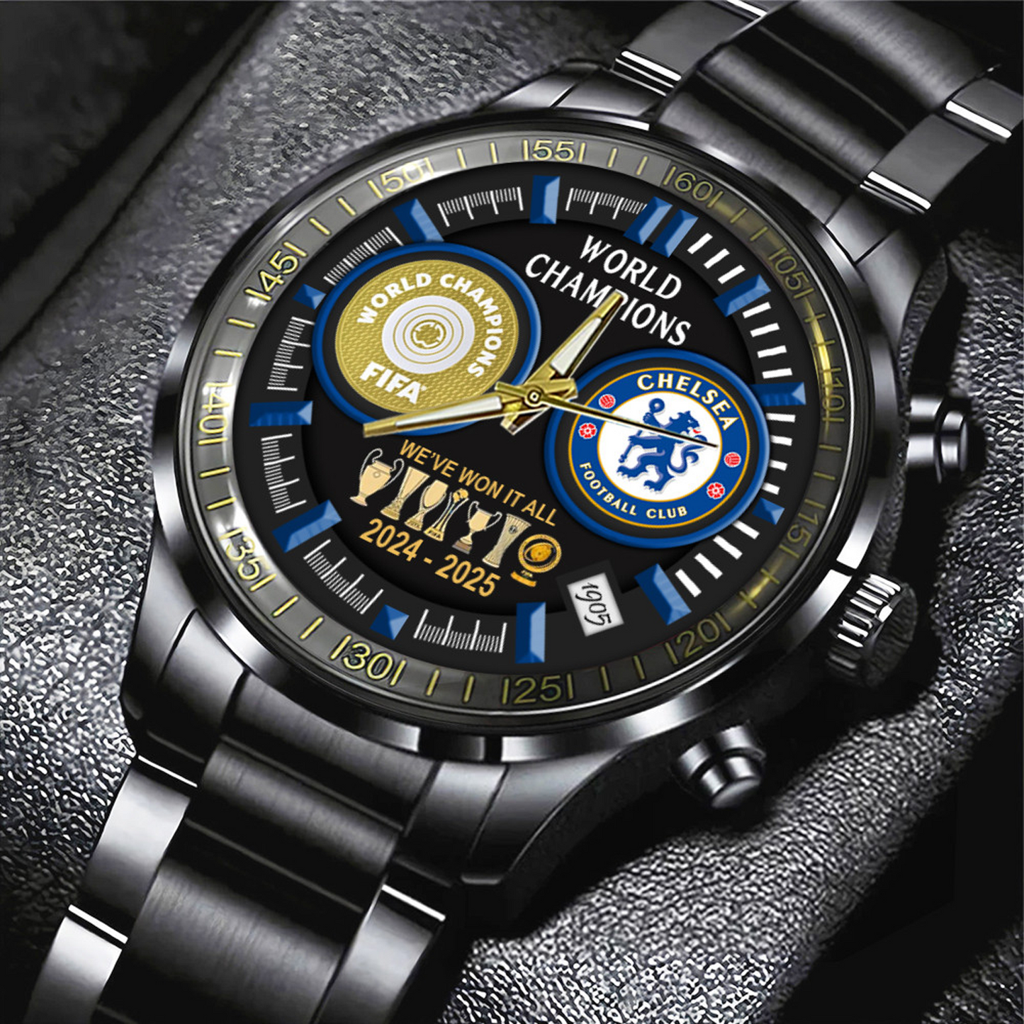 CHE F.C. Champions 2025 Steel Watch V2 1607 DatND DVT