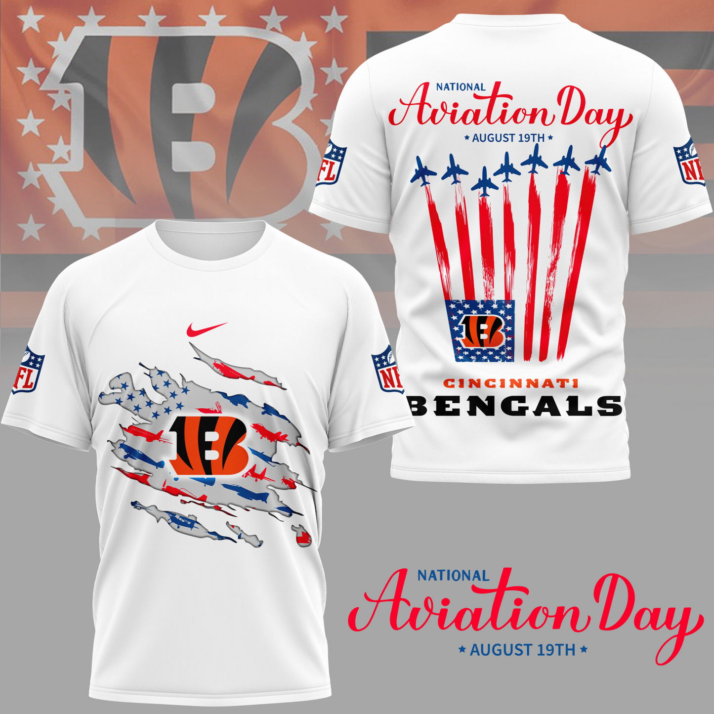 CIN Premium National Aviation Day 3D Shirt DDT TTV