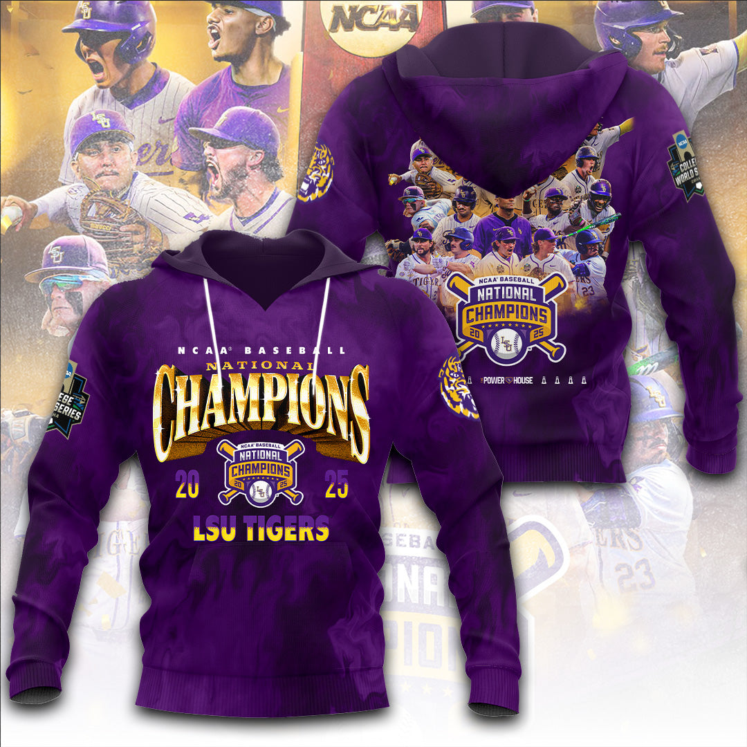 LSU Wins 2025 DI Baseball National Championship V5 Shirt DDT CTND