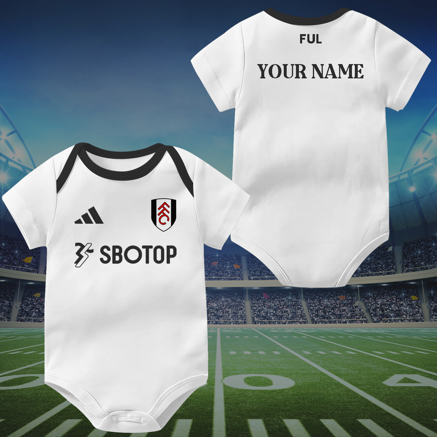 FUL Soccer Jersey , Baby Rib Bodysuit Sizes DATND TANTD
