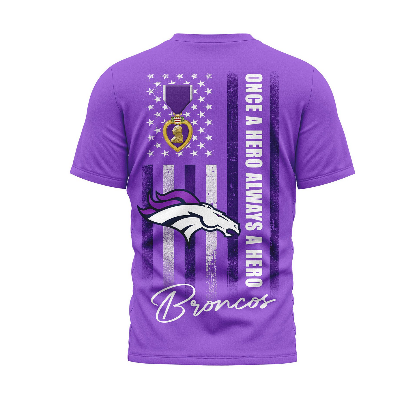 DB Premium National Purple Hear Day 3D Shirt DDT TTV