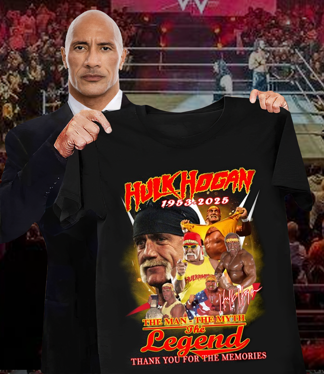 Hulk Hogan “In Loving Memory” 2D Shirt V2 DatND DVT