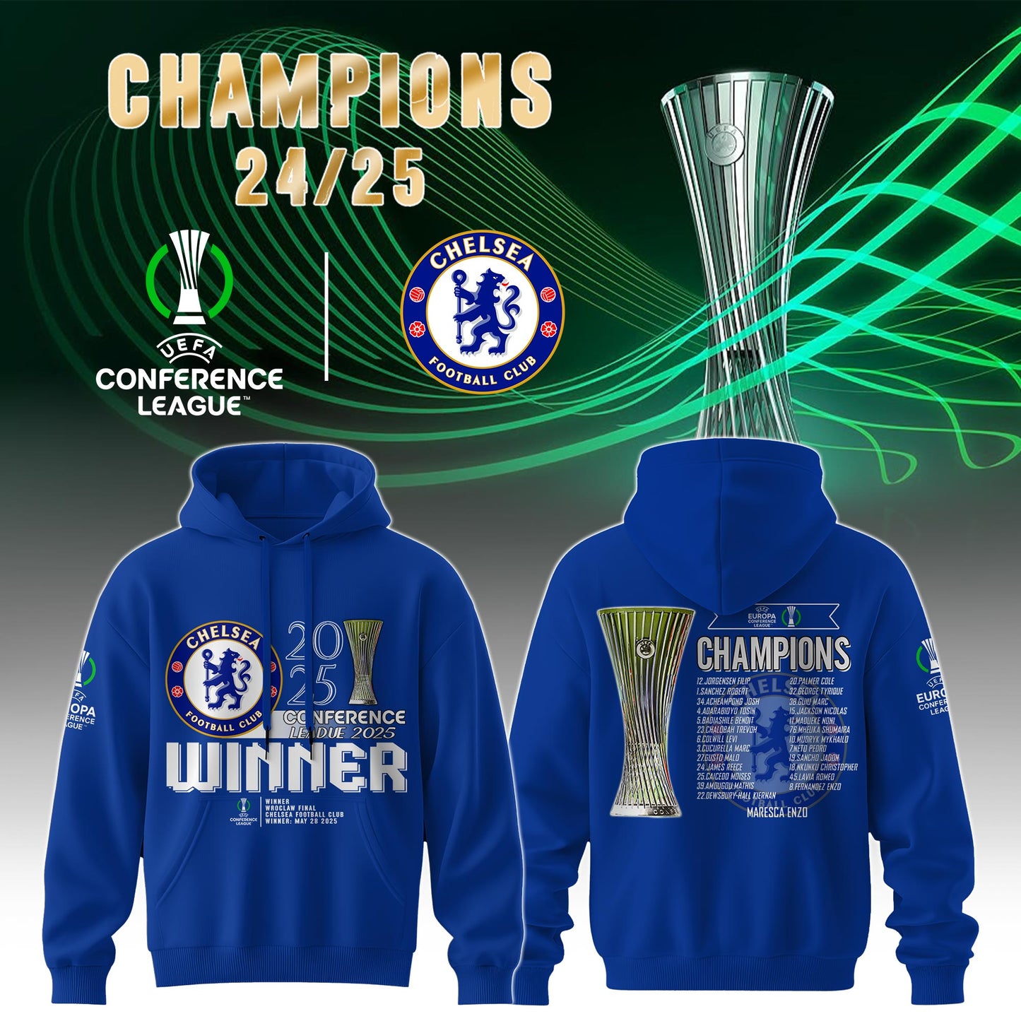 CHE UEFA Conference Champions 2025 V5 Shirt DDTTTV