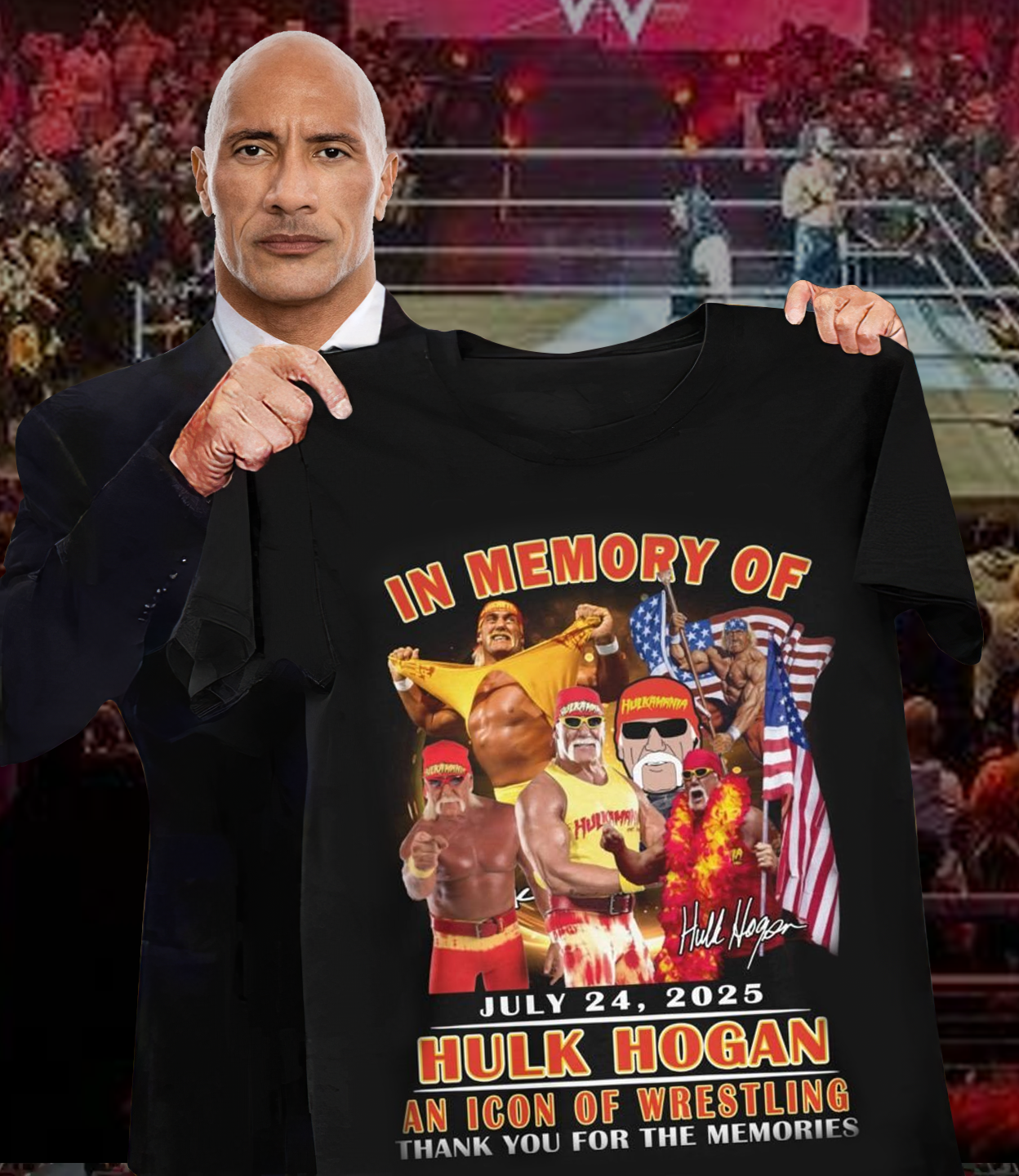 Hulk Hogan “In Loving Memory” 2D Shirt V6 DatND DVT