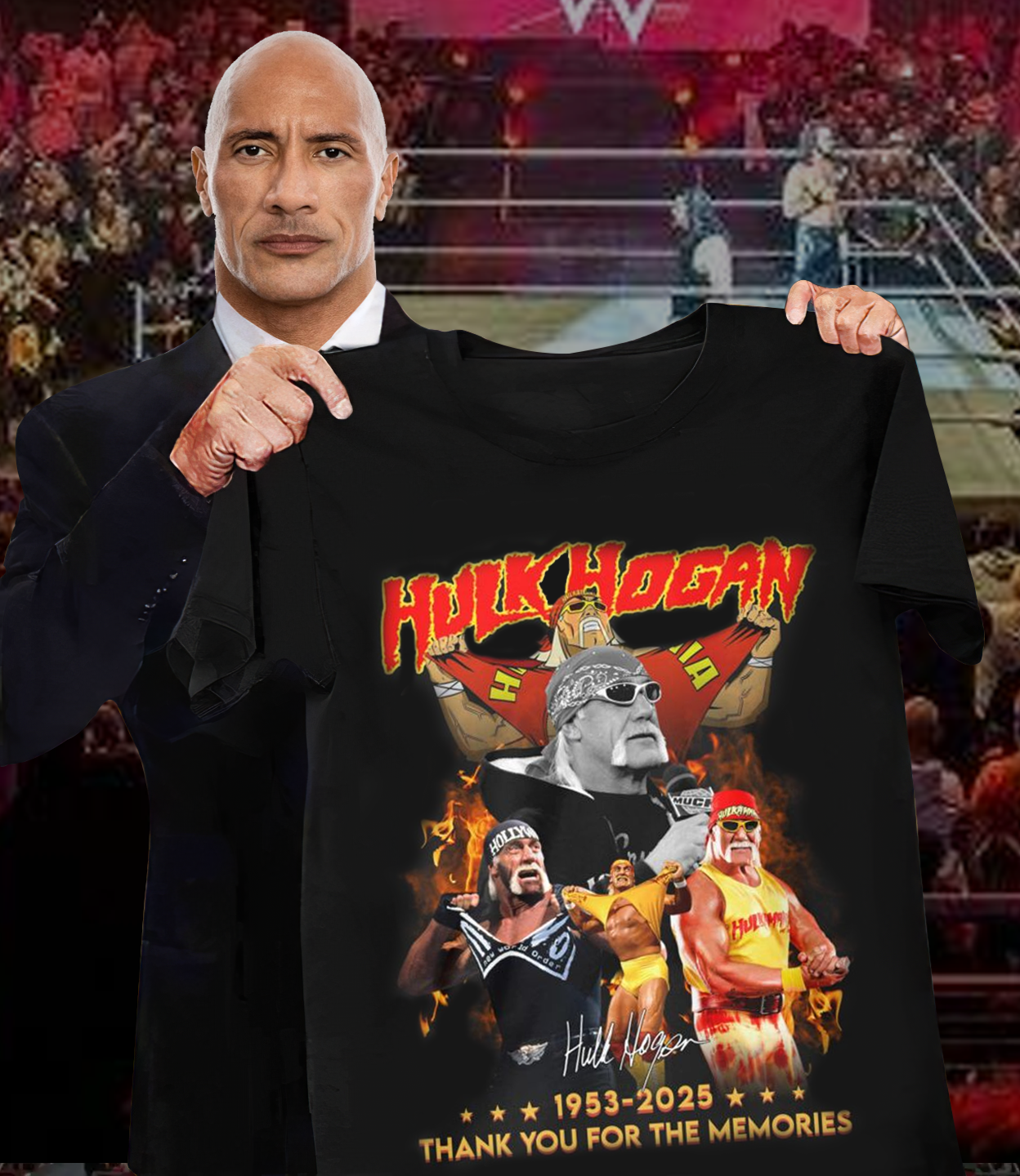 Hulk Hogan “In Loving Memory” 2D Shirt V7 DatND DVT