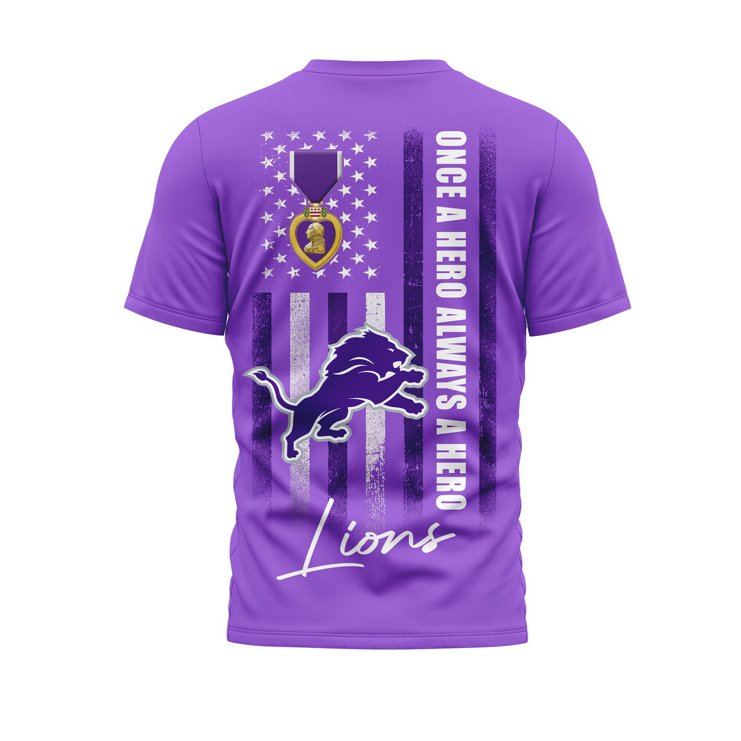 DL Premium National Purple Hear Day 3D Shirt DDT TTV