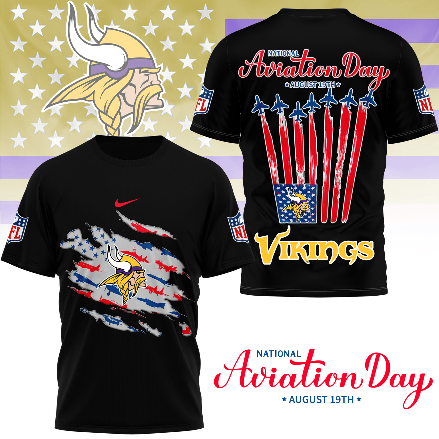 MV Premium National Aviation Day 3D Shirt DDT TTV