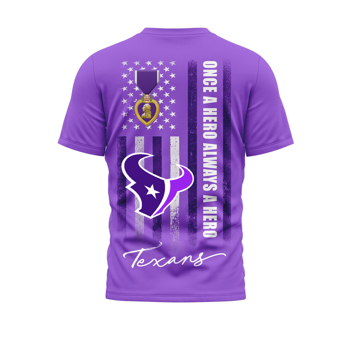 HT Premium National Purple Hear Day 3D Shirt DDT TTV