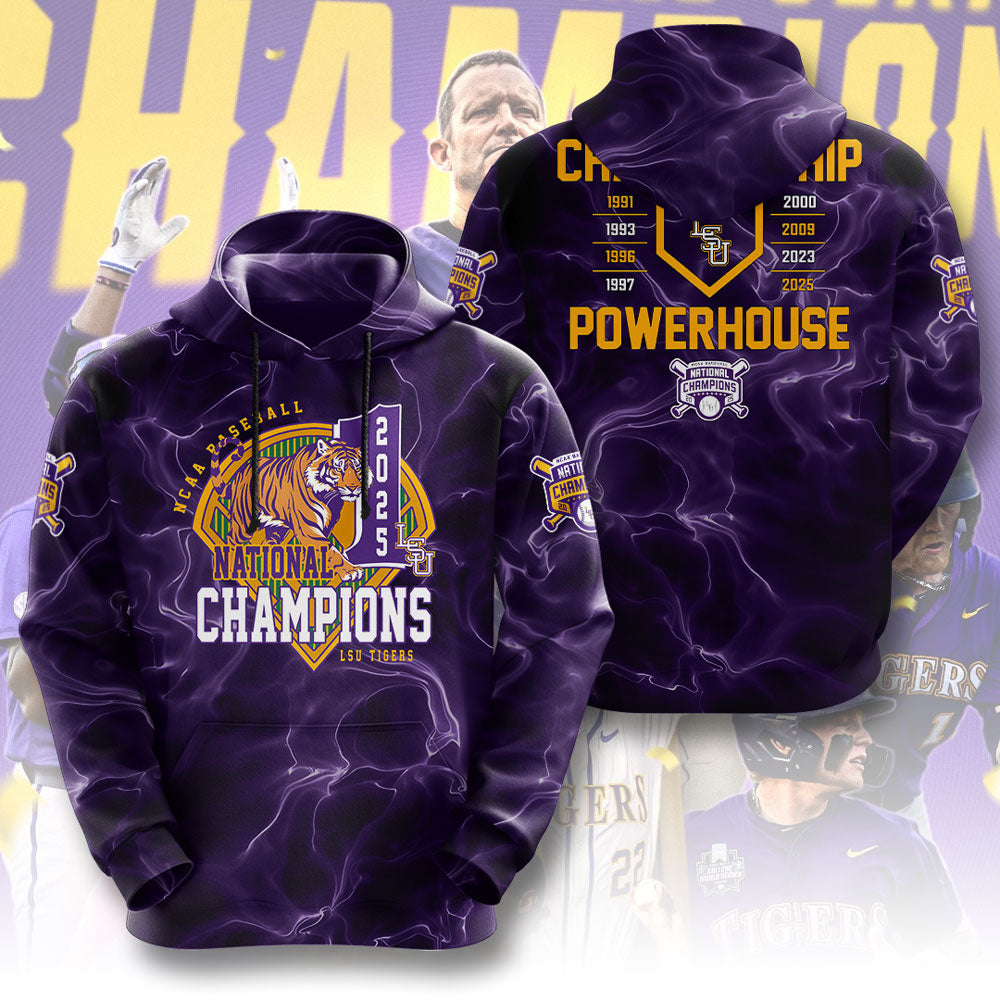 LSU Wins 2025 DI Baseball National Championship V35 Shirt DDT CTND