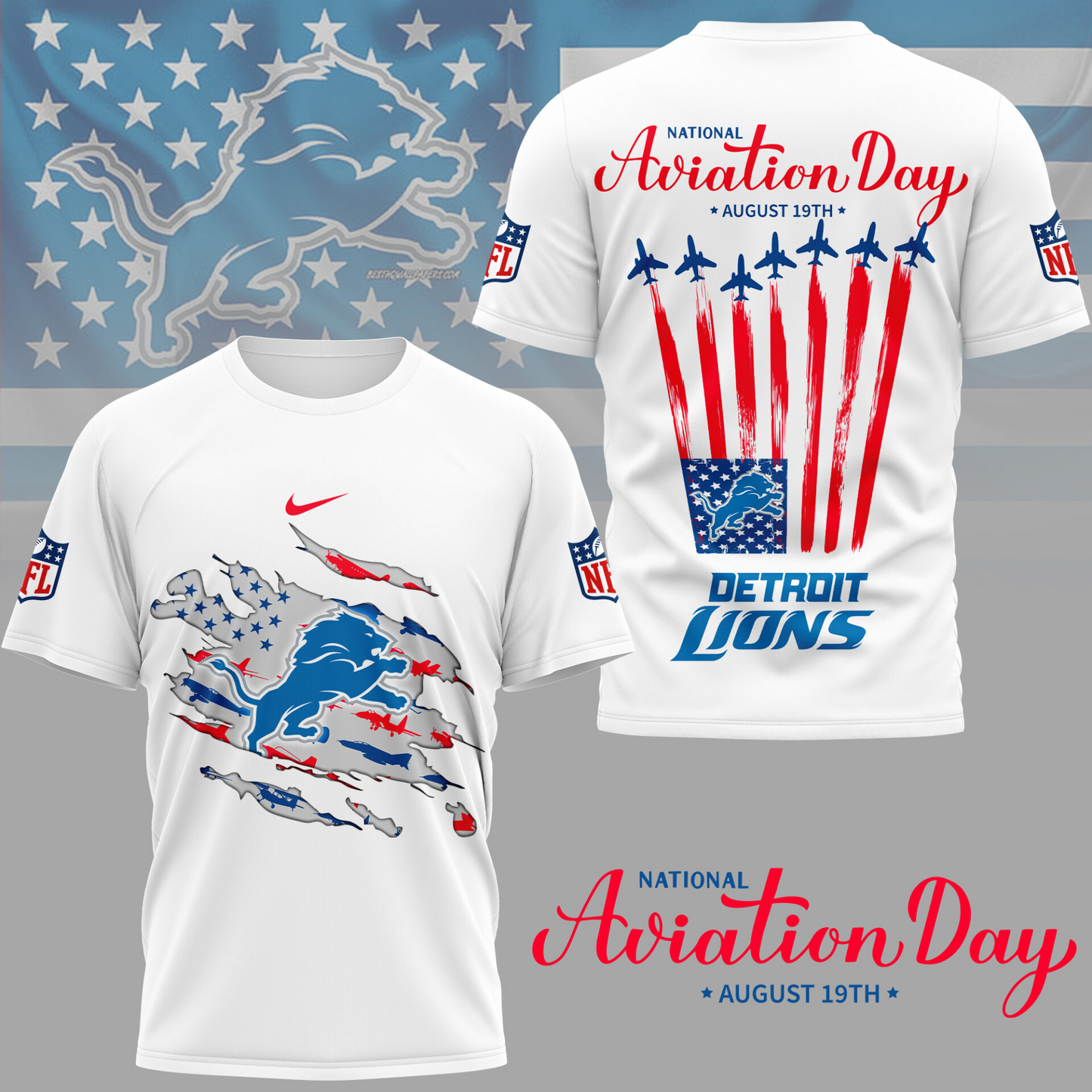 DL Premium National Aviation Day 3D Shirt DDT TTV