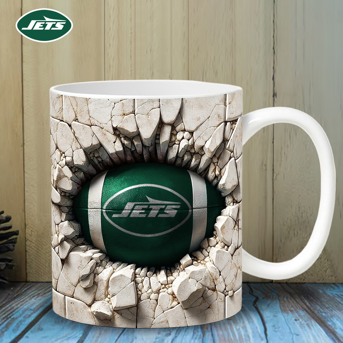 NYJ Premium NFL Ceramic Mug DDT CTND