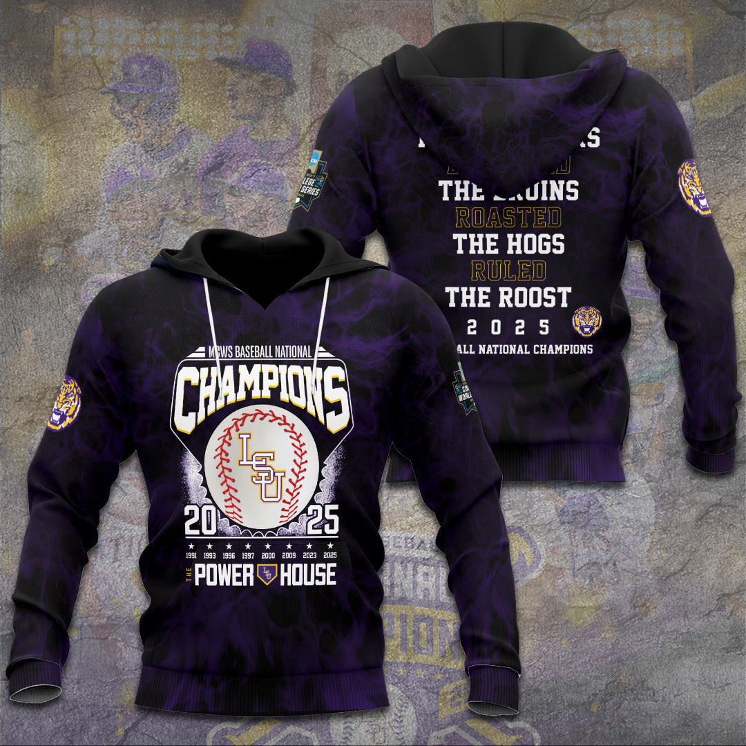 LSU Wins 2025 DI Baseball National Championship V47 Shirt DDT CTND