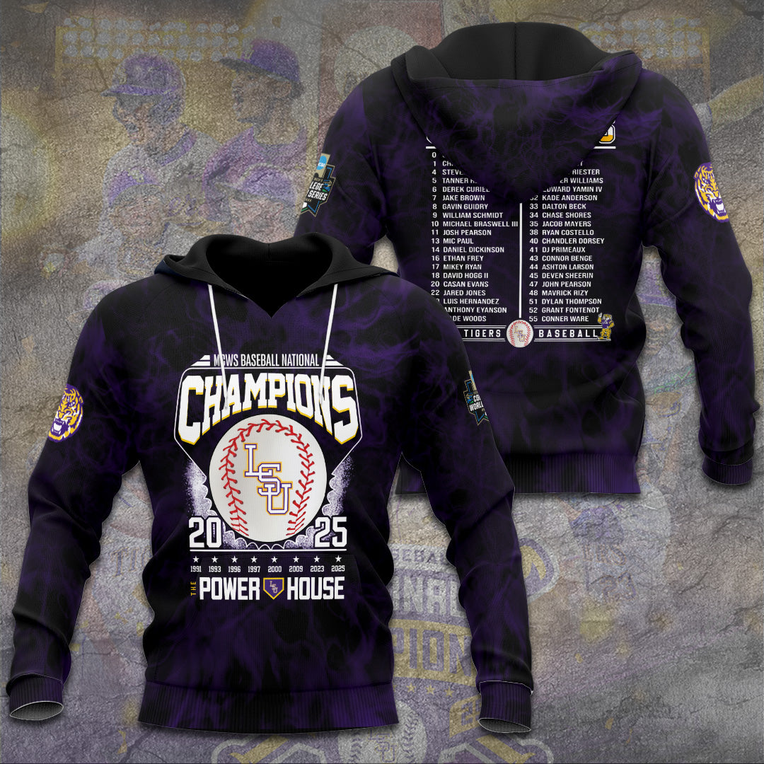 LSU Wins 2025 DI Baseball National Championship V49 Shirt DDT CTND