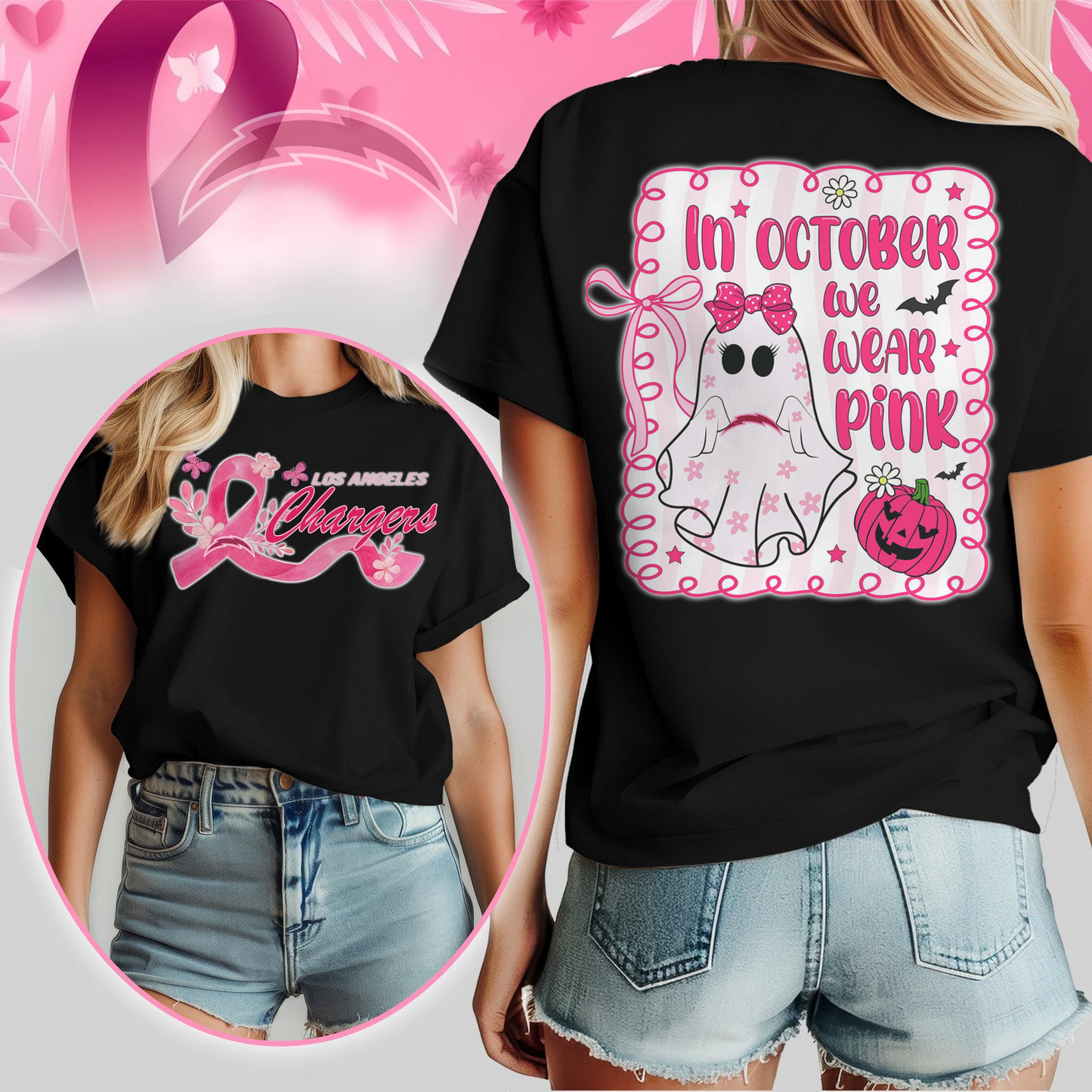 NFL LAC - In October We Wear Pink Shirt DDT NTL