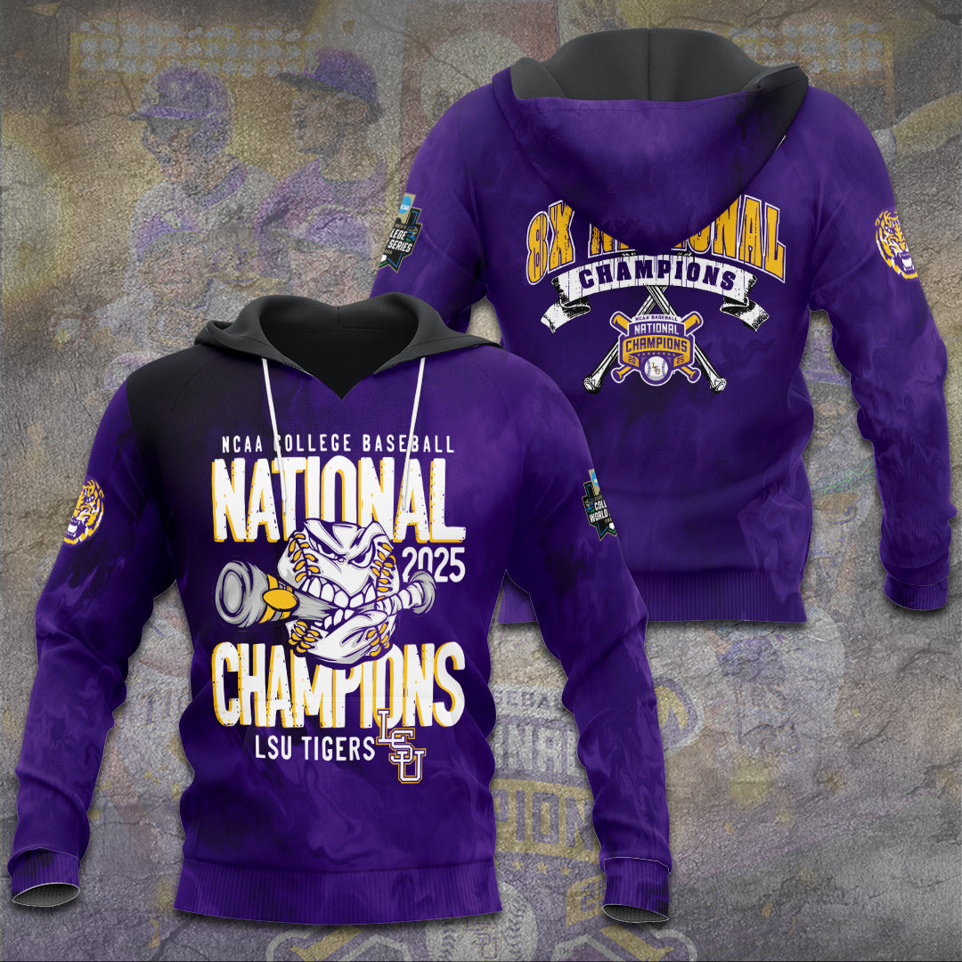 LSU Wins 2025 DI Baseball National Championship V55 Shirt DDT CTND