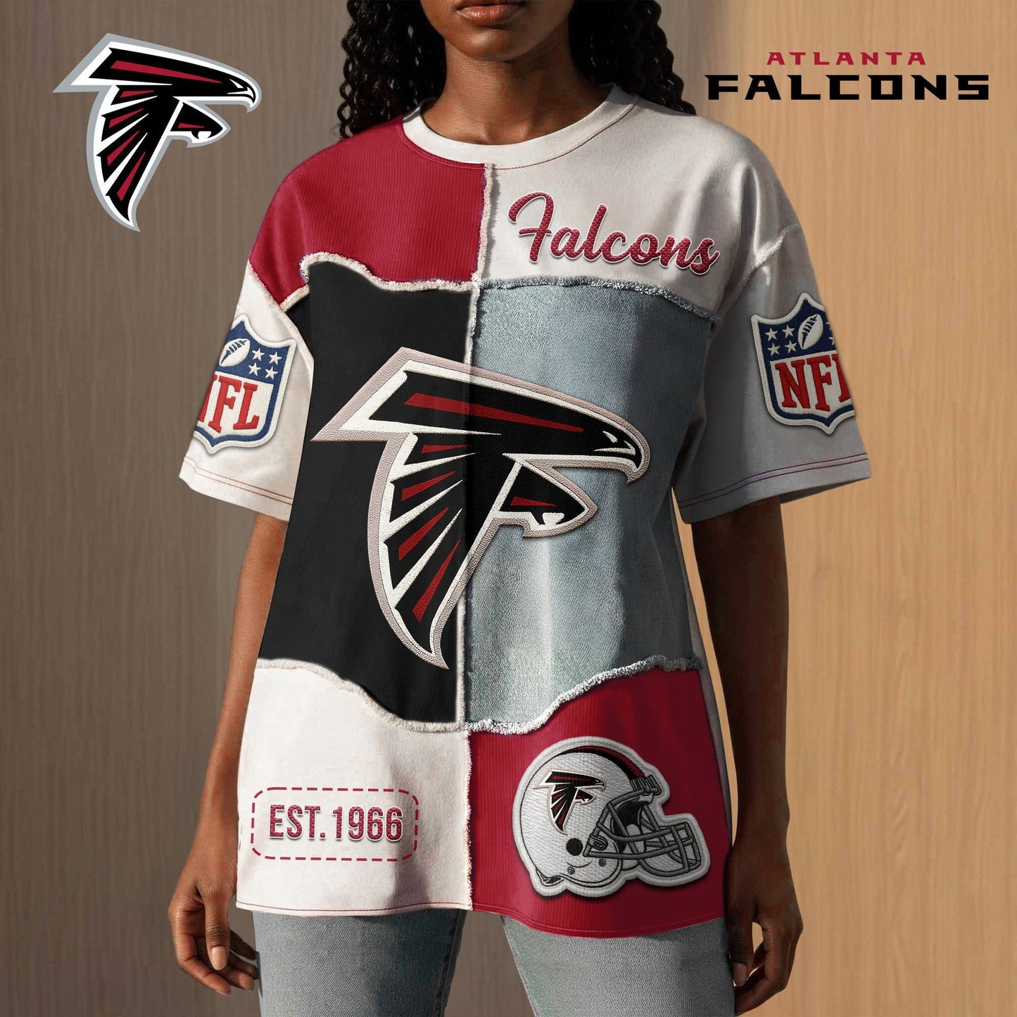 AF Premium NFL Patchwork Vintage T-Shirt DDT CTND