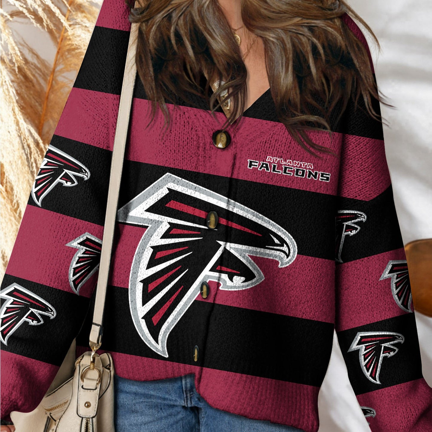ATL x NFL Cardigan Sweatshirt With Button DatND DVT