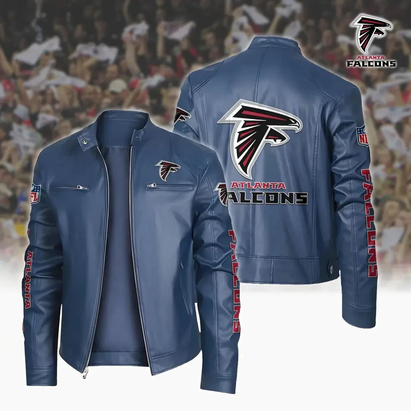 ATL x NFL Sport Leather Jacket DATND TANTD