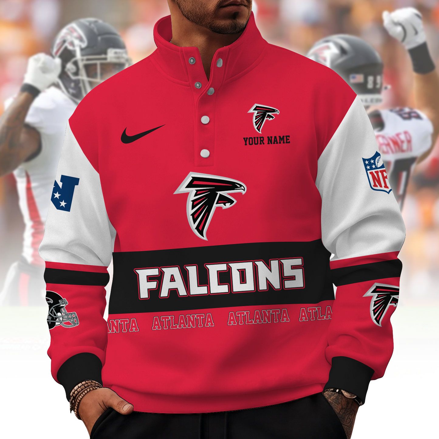 ATL x NFL Stand Collar Sweatshirt 0210 DatND DVT