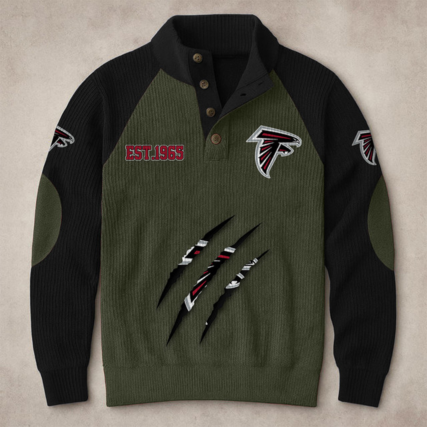 ATL X NFL corduroy colorblock long sleeves V1 NAK THUONGNH