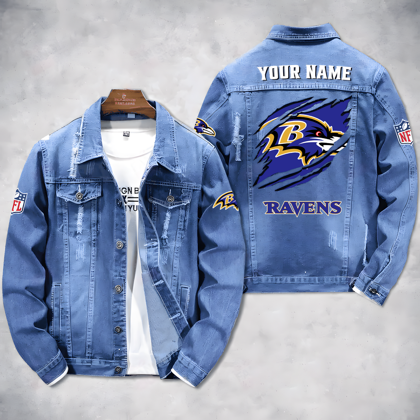 BAL X NFL Denim Jacket 0210 DatND ThuongNH