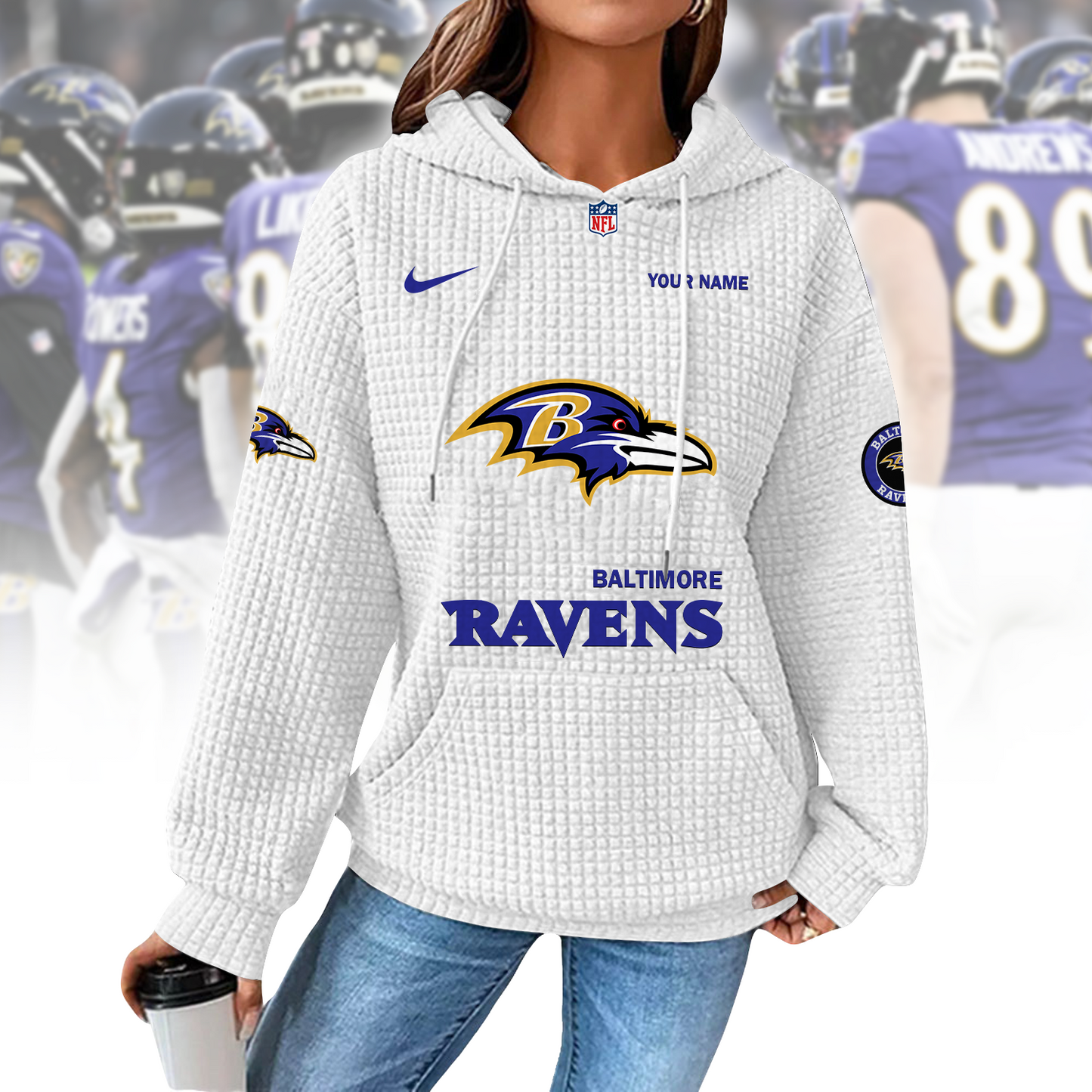 BAL x NFL Waffle Hoodie 0310 DatND DVT