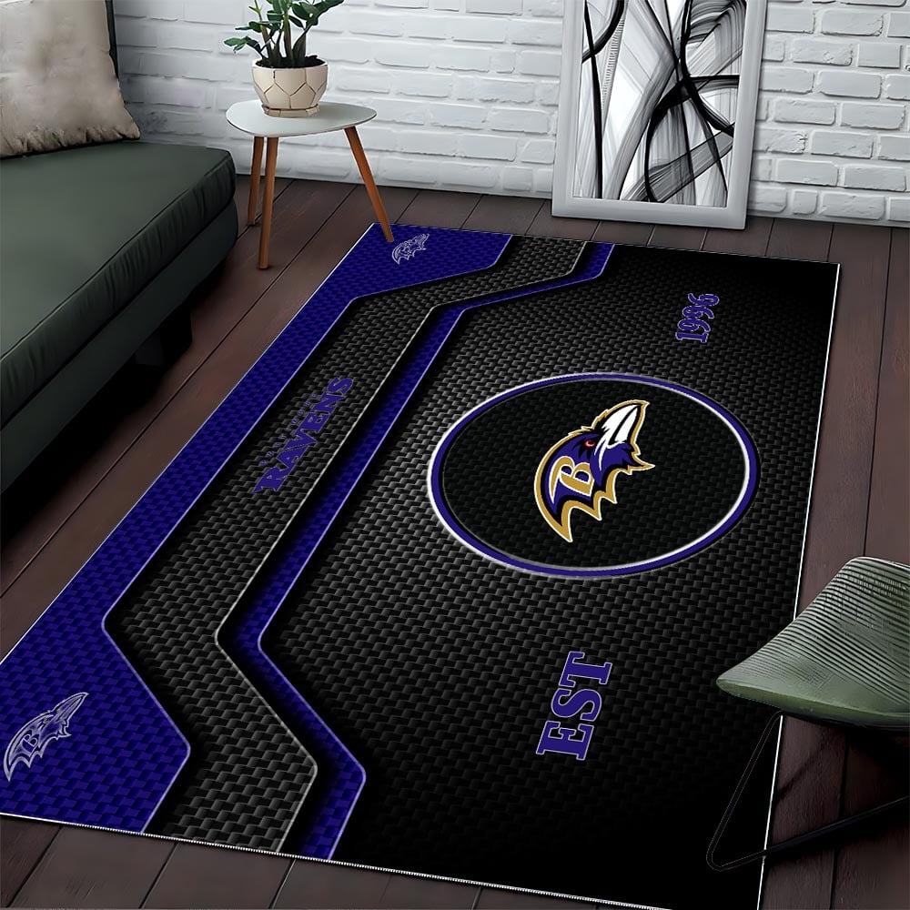 BAL x NFL Modern Sports Living Room Rug DatND DVT