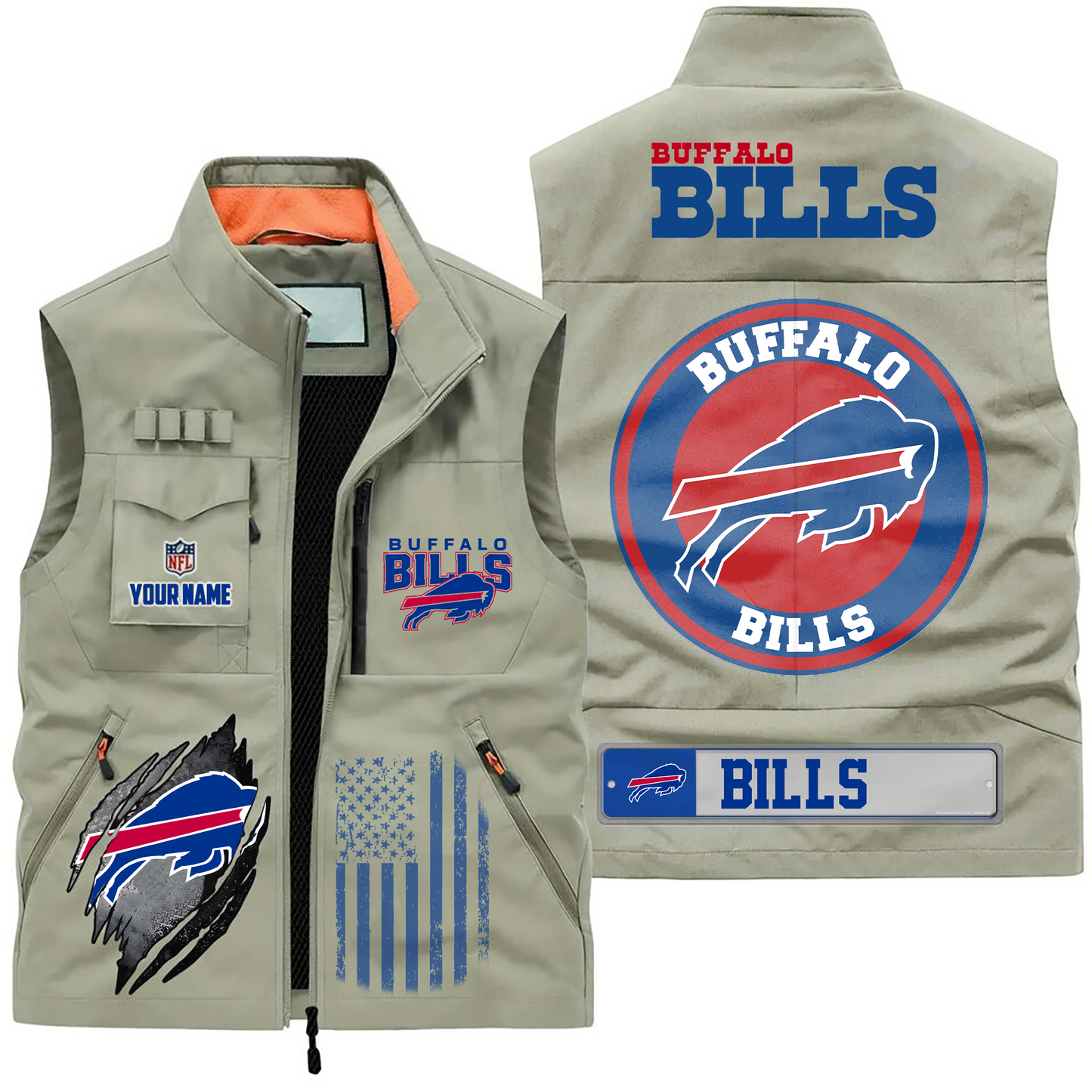BB Premium NFL Fishing Vest DDT CTND