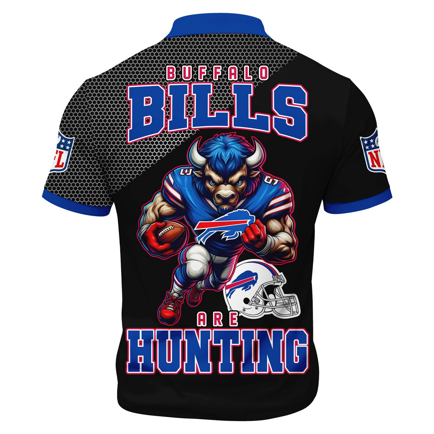 BB Premium NFL Game Day Polo With Zipper Shirt DDT NTL