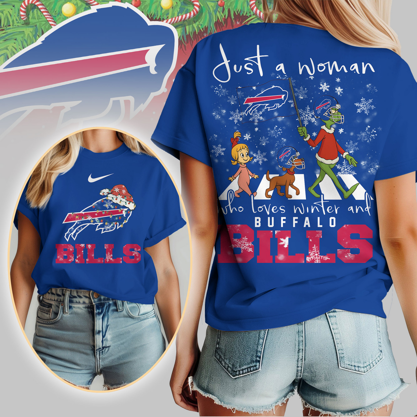 BB Premium NFL Just A Woman Who Loves Winter 3D Shirt DDT CTND