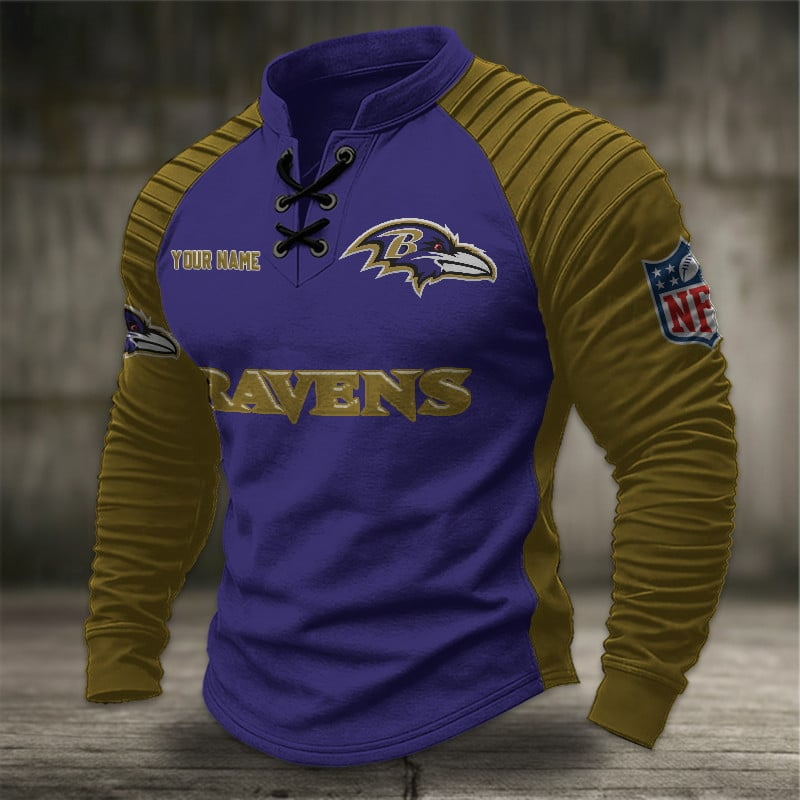 BR x NFL Men Stand Collar Long Sleeve Top DDT CTND