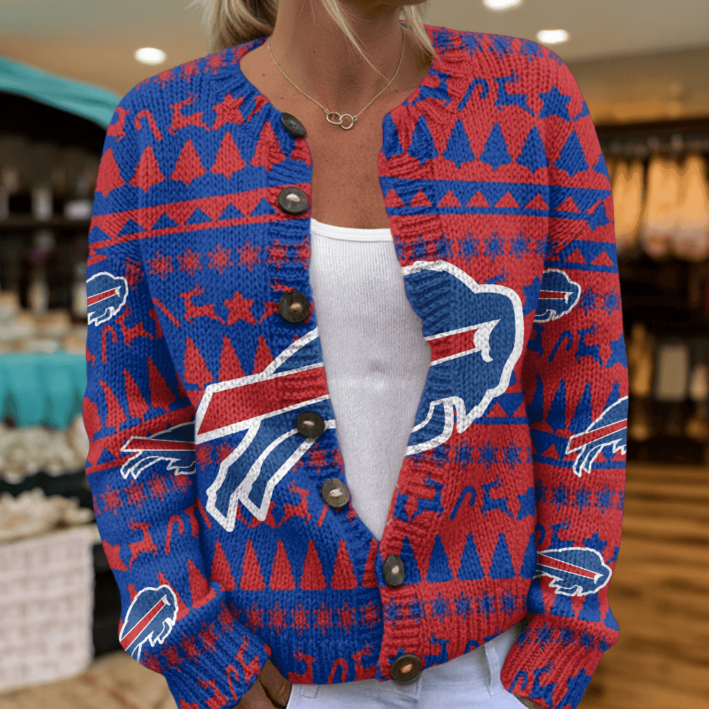 BUF x NFL Cardigan Sweatshirt With Button V2 DatND DVT