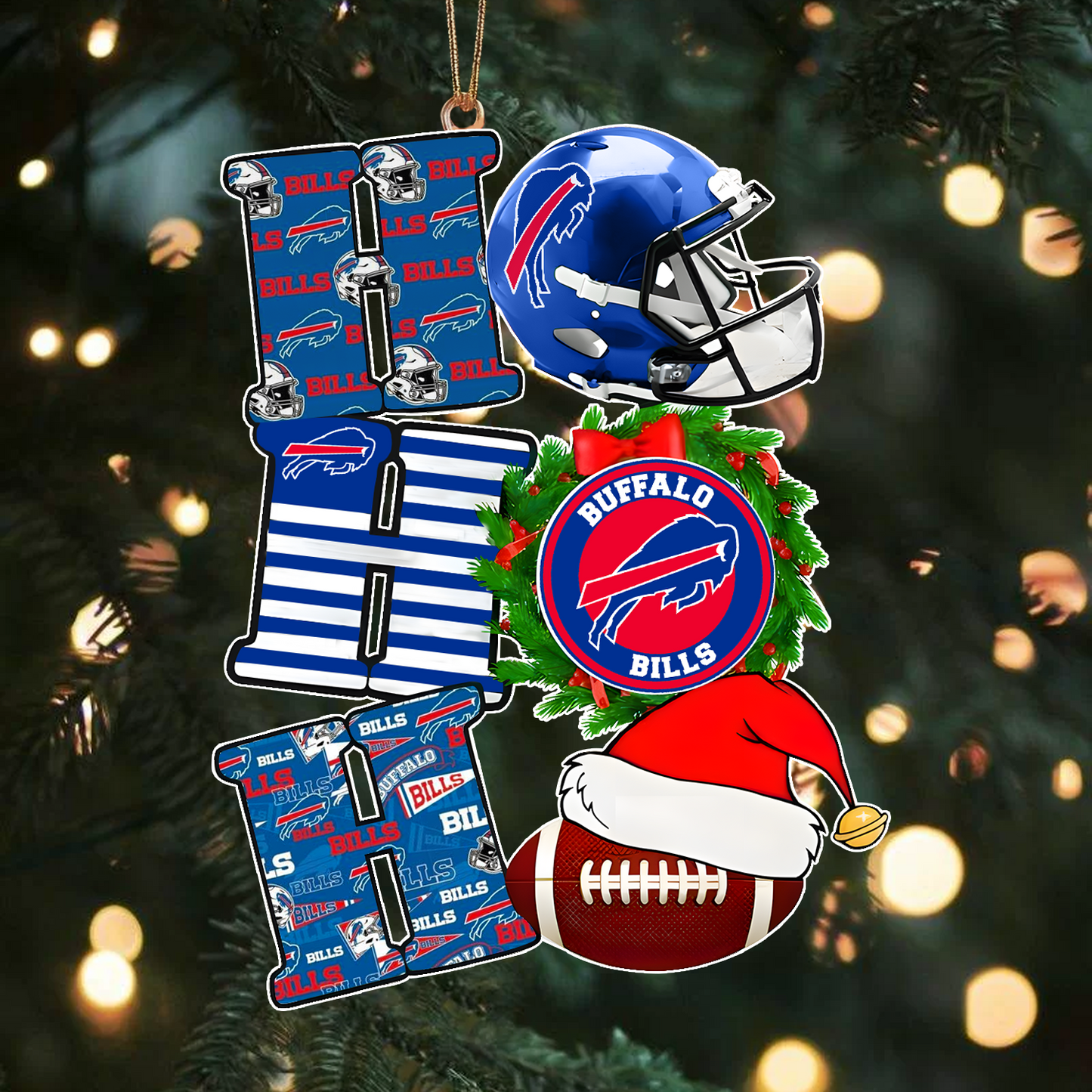 BUF x NFL Christmas Ho Ho Ho Ornament 0101 DatND ThuongNH