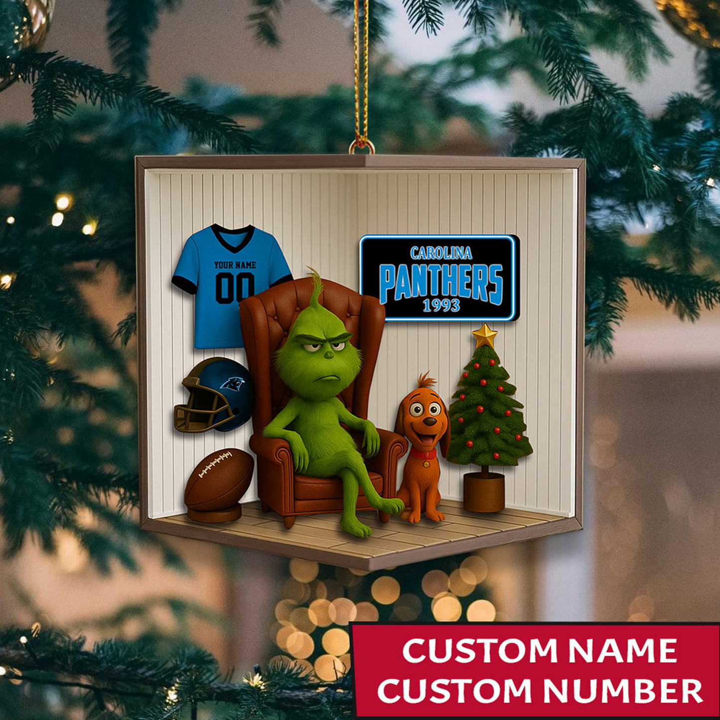 CAR x NFL Christmas Ornament DatND DVT