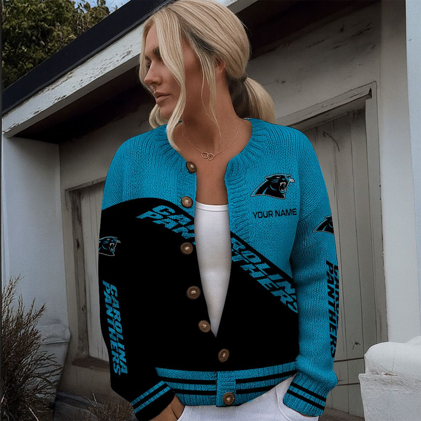 CAR x NFL Knitted Cardigan DATND TANTD