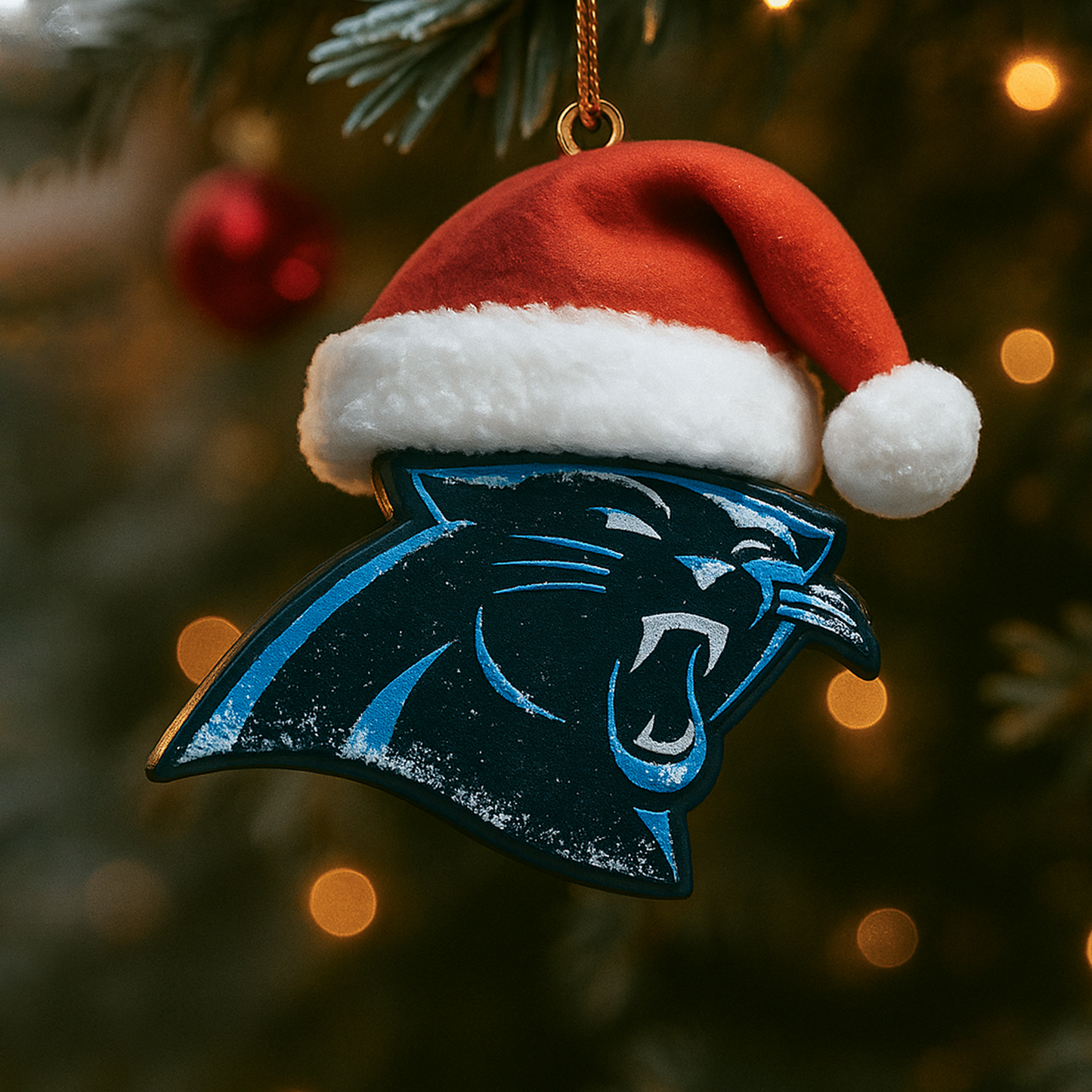 CAR x NFL Santa Hat Christmas Ornament 0811 DatND DVT