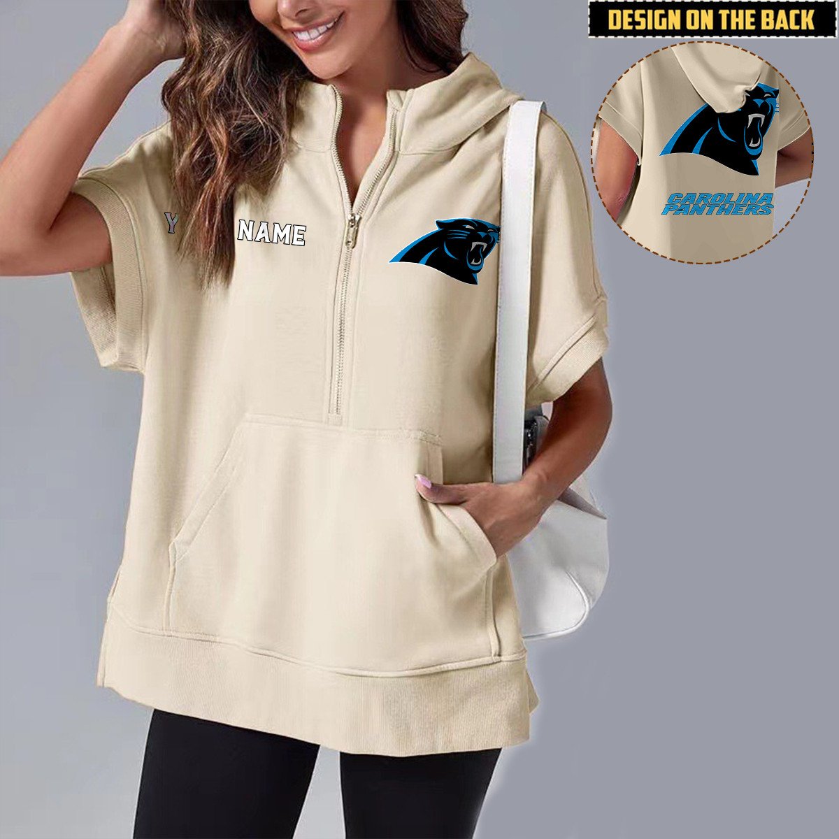 CAR x NFL Short Sleeve Zip Hoodie DATND TANTD