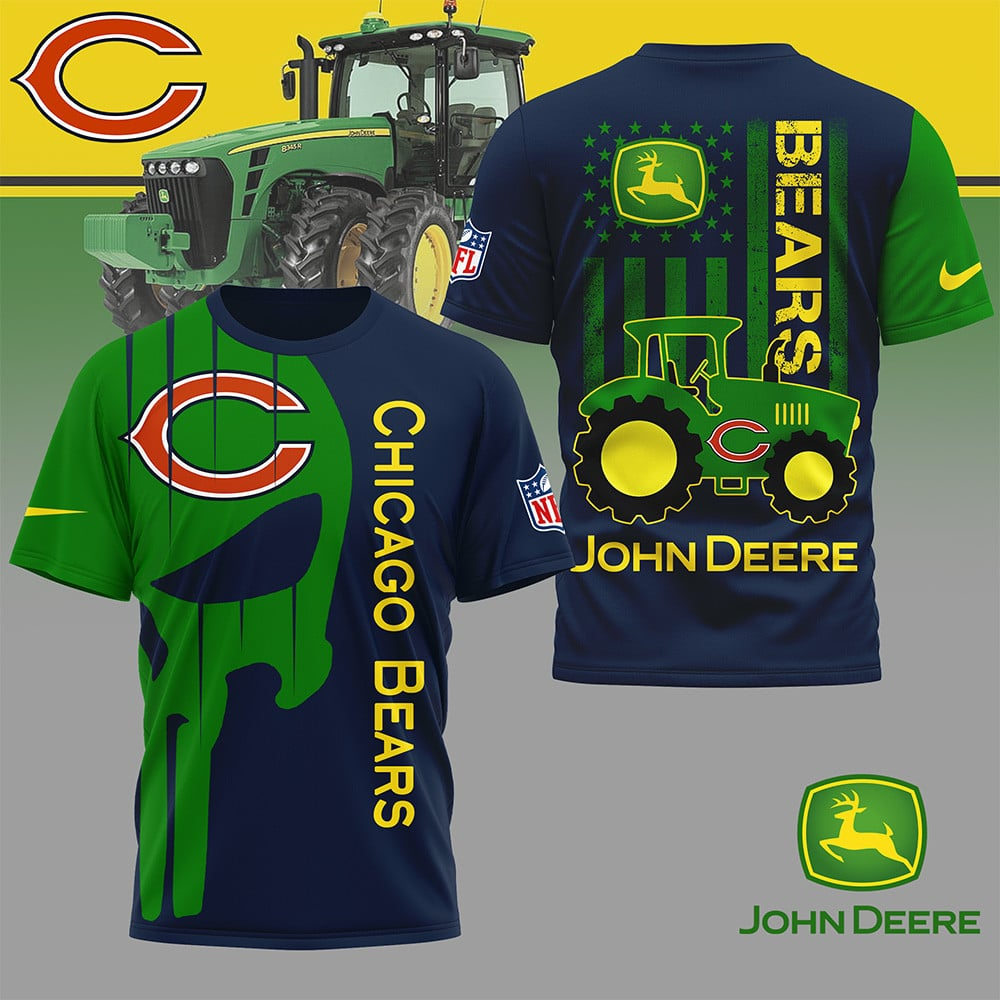CHI Premium NFL x John Deere 3D Shirt DDT NTL